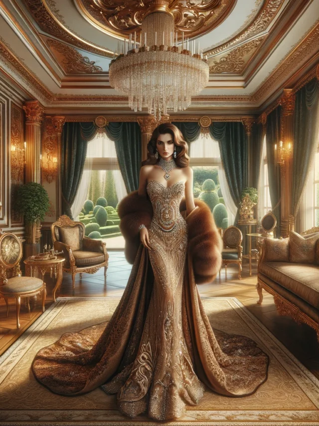 DALL·E 2024-05-03 13.17.19 - A highly sensational image designed to capture and hold the attention of viewers, featuring a rich woman in a luxurious setting. The woman is dressed